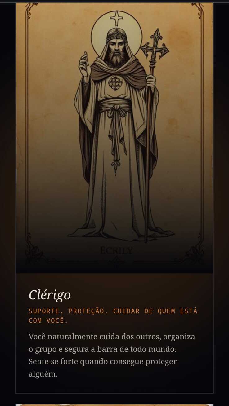 SoulDungeon no celular — classe clérigo